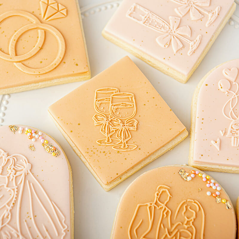 kowanii Wedding Cookie Stamp Fondant Biscuit Mold Cutter