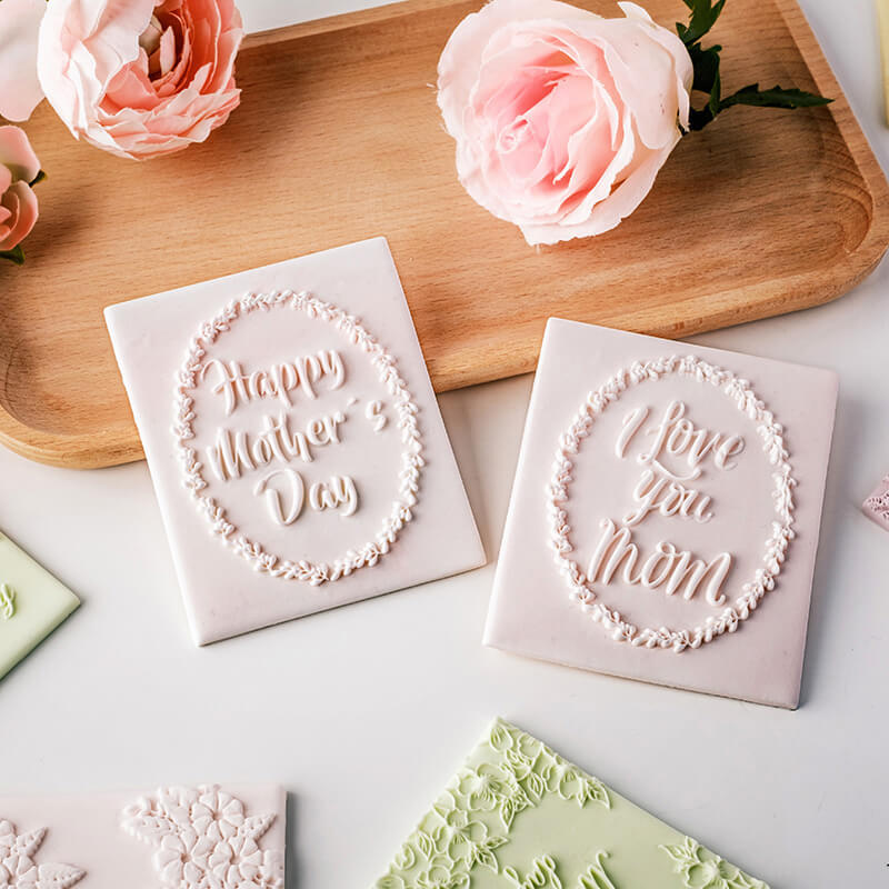 Mother's Day Cookie Stamp Mold Fondant Biscuit Cutter