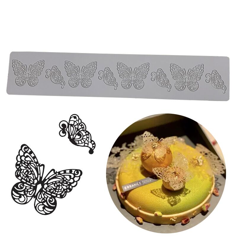 kowanii Butterfly Silicone Lace Mold Fondant Mat Baking Tools