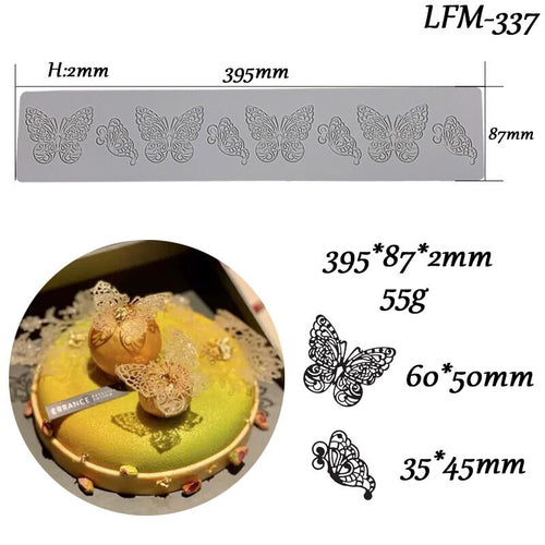 kowanii Butterfly Silicone Lace Mold Fondant Mat Baking Tools