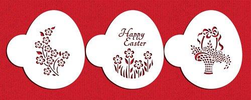 kowanii Easter Basket Egg Cookie Stencil Set, 3 Pack