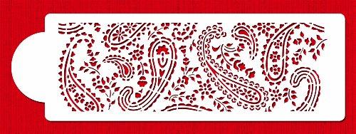 kowanii Paisley Cake Stencil Side Cookie Stencil