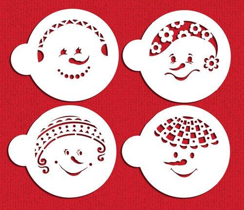 kowanii Snowkids Cookie Stencil Set