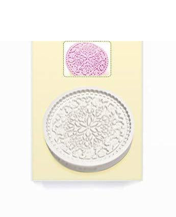 kowanii Floral Lace Silicone Mold for Cake Decorating, Cupcakes, Sugarcraft and Candies, Food Safe Silicone Fondant Molds