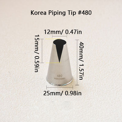 Korea Cake Decorating Tip Icing Piping Nozzle #480 #481 #580 #581 – kowanii